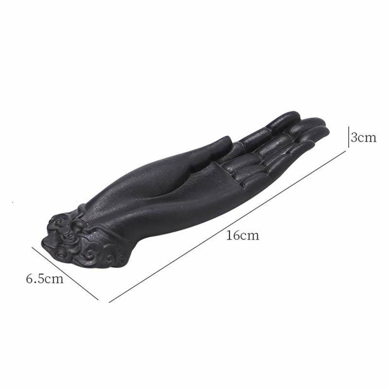 Buddha Hand Ceramic Auspicious Clouds Blessing Incense Burner - image 10
