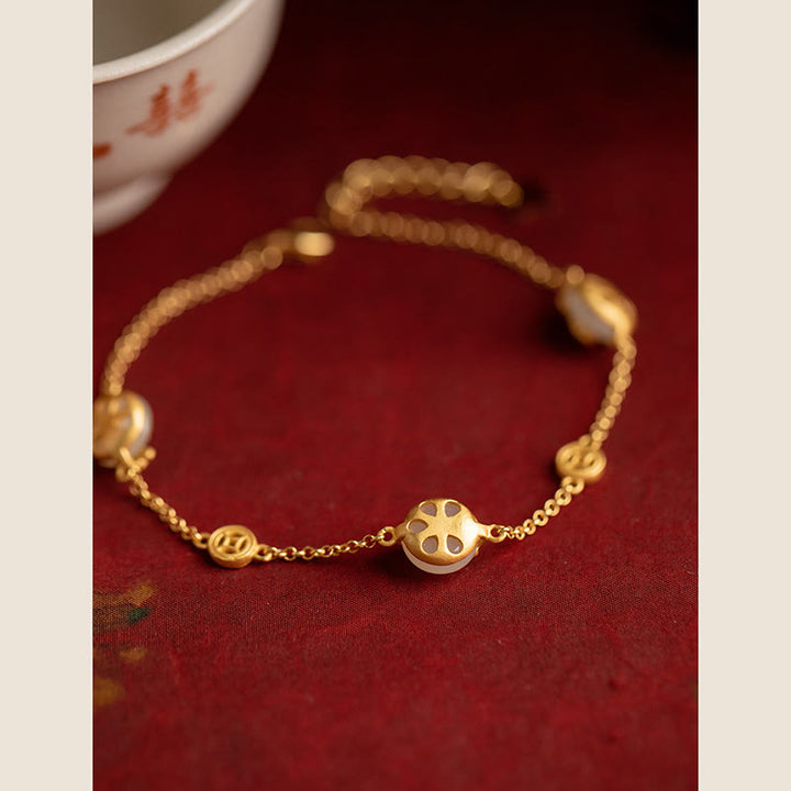 Buddha Stones Auspicious Clouds Jade Pattern Luck Bracelet - image 5