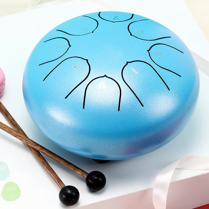 Steel Tongue Drum Sound Healing Meditation Yoga Drum Kit - Blue - image 11