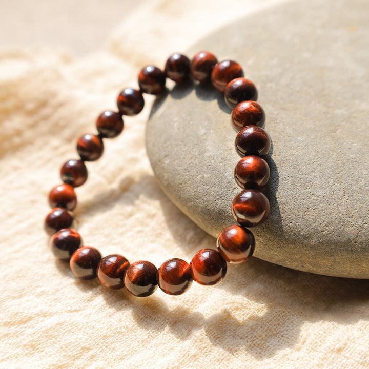 Buddha Stones Natural Tiger Eye Healing Bead Bracelet - 8mm - image 2