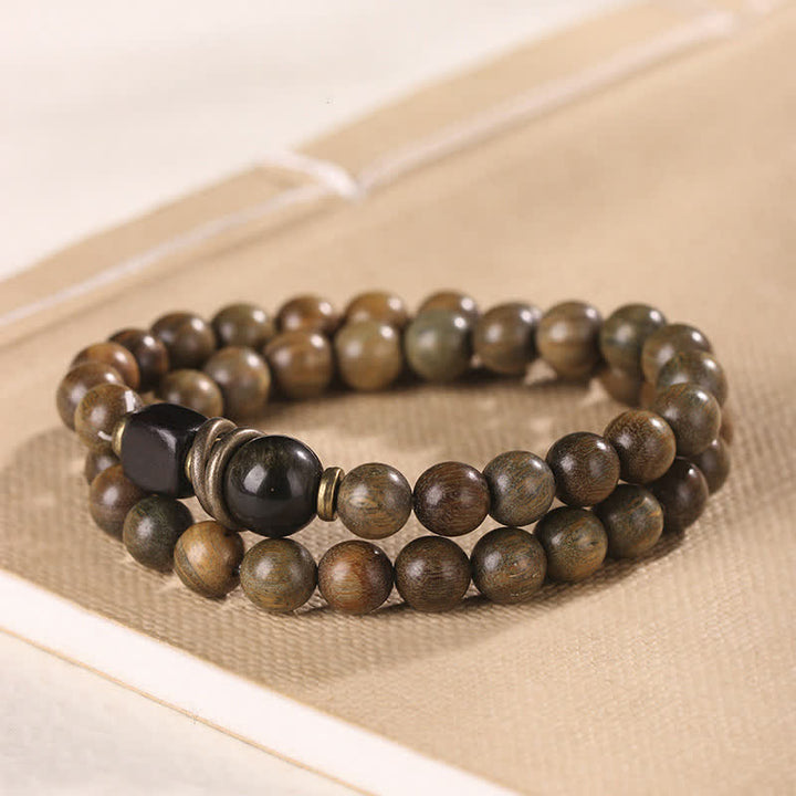 Buddha Stones Tibetan Green Sandalwood Crystal Soothing Peace Bracelet - Wrist Mala - image 10