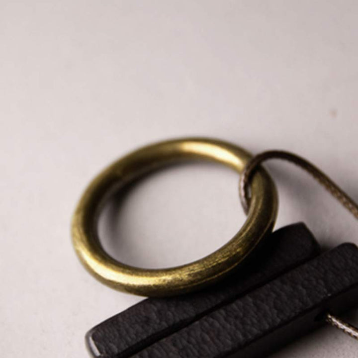 Buddha Stones Zen Circle Ebony Wood Enlightenment Necklace Pendant - image 7