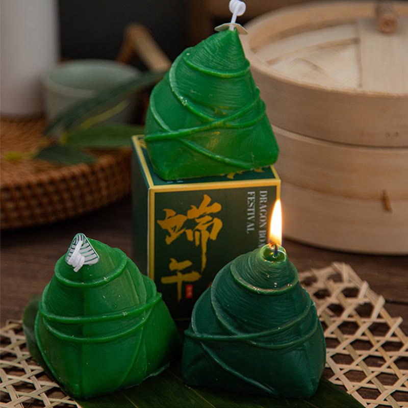 Buddha Stones Dragon Boat Festival Zongzi Pattern Scented Candle Gift For Family Friends - image 18