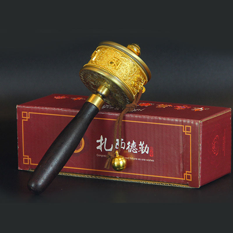 Tibetan Lucky Prayer Wheel Six True Words Decoration - image 10