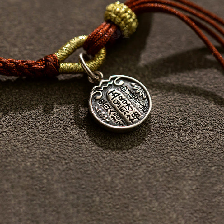 Buddha Stones Handmade 925 Sterling Silver Five Directions Gods of Wealth Luck Protection String Braid Bracelet - image 5