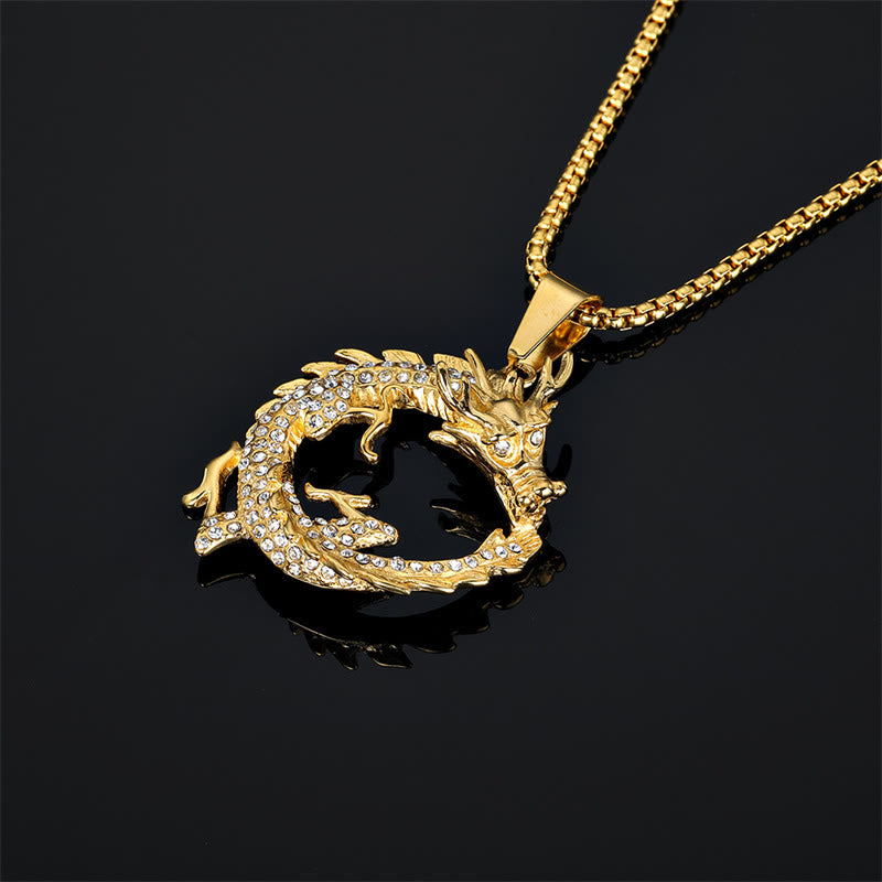 Buddha Stones Chinese Zodiac Dragon Pattern Success Necklace Pendant - image 3