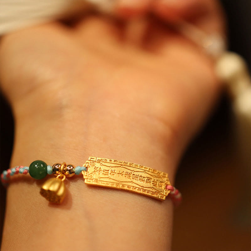 Buddha Stones 925 Sterling Silver Handmade Multicolor String Protection Luck Charm Braid Bracelet - image 2