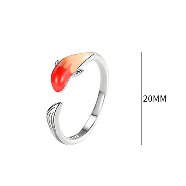 Buddha Stones Koi Fish Copper Balance Luck Adjustable Ring - image 13