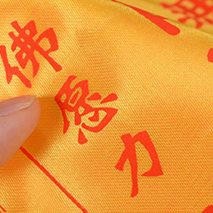 Buddha Stones Tibetan 7 Colors Windhorse Letter Auspicious Lotus Outdoor 21 Pcs Prayer Flag - image 13