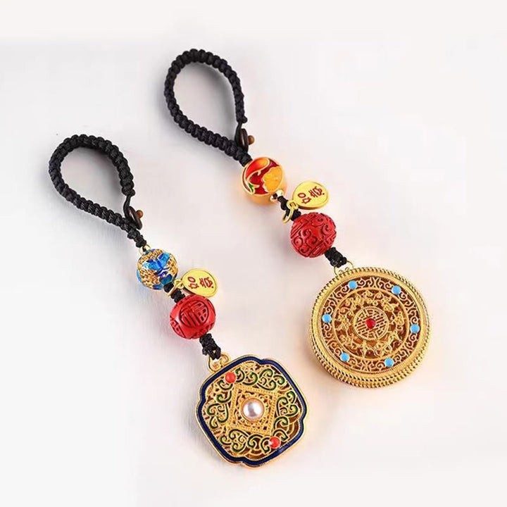 Buddha Stones Fu Character Blessing Ruyi Charm Key Chain - image 19