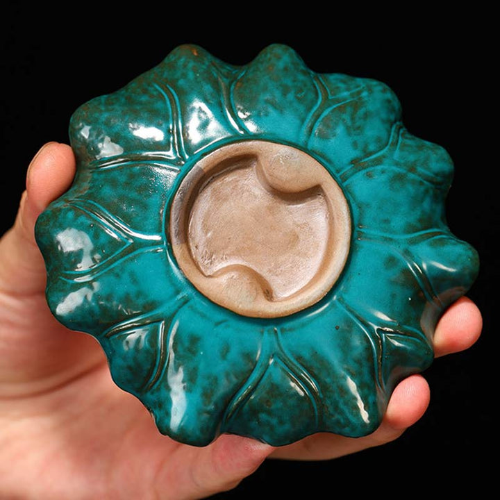 Buddha Stones Tibetan Lotus Blessing Incense Burner Decoration - image 9