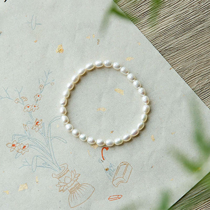 Buddha Stones Natural Pearl Healing Beaded Bracelet - image 15