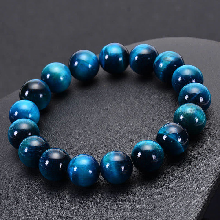 Buddha Stones Blue Tiger Eye Protection Bracelet - image 7