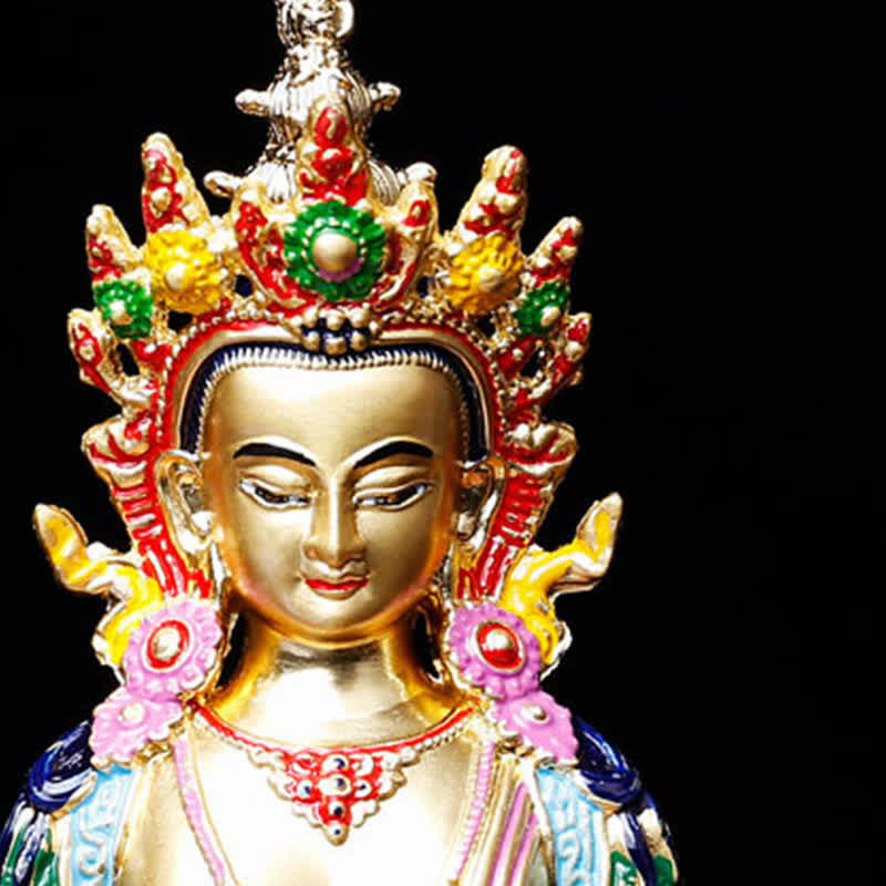 Buddha Stones Longevity Buddha Figurine Serenity Statue Home Decoration - image 2
