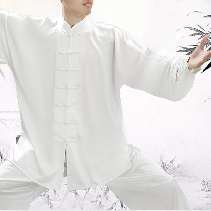 Buddha Stones Simple Pattern Meditation Prayer Spiritual Zen Tai Chi Qigong Practice Unisex Clothing Set - image 12