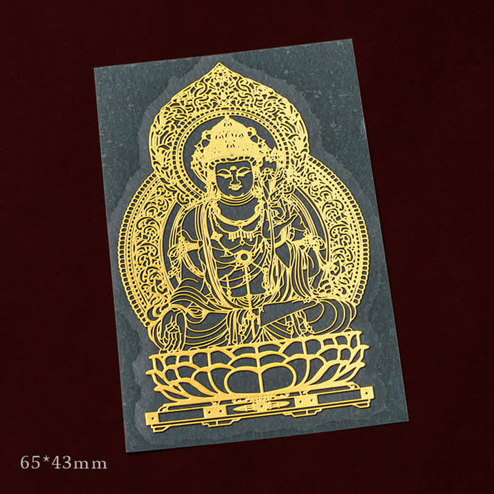 12 Chinese Zodiac Blessing Wealth Fortune Phone Sticker - Ox/Tiger-Void Bodhisattva - Small - image 5
