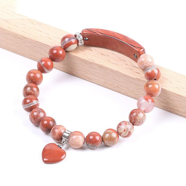 Buddha Stones Natural Quartz Love Heart Healing Beads Bracelet - image 34