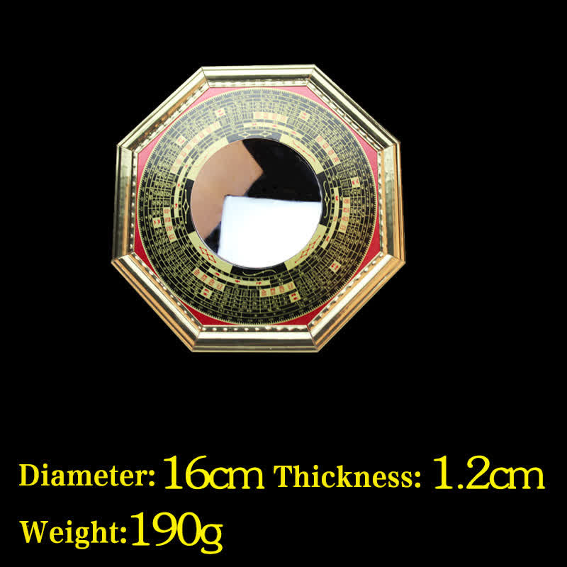 Feng Shui Bagua Map Balance Harmony Living Room Energy Map Mirror - 16cm Bagua Map Concave Mirror - image 7