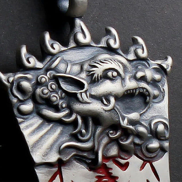 Buddha Stones FengShui Bagua PiXiu Cinnabar Balance Necklace Pendant - image 6