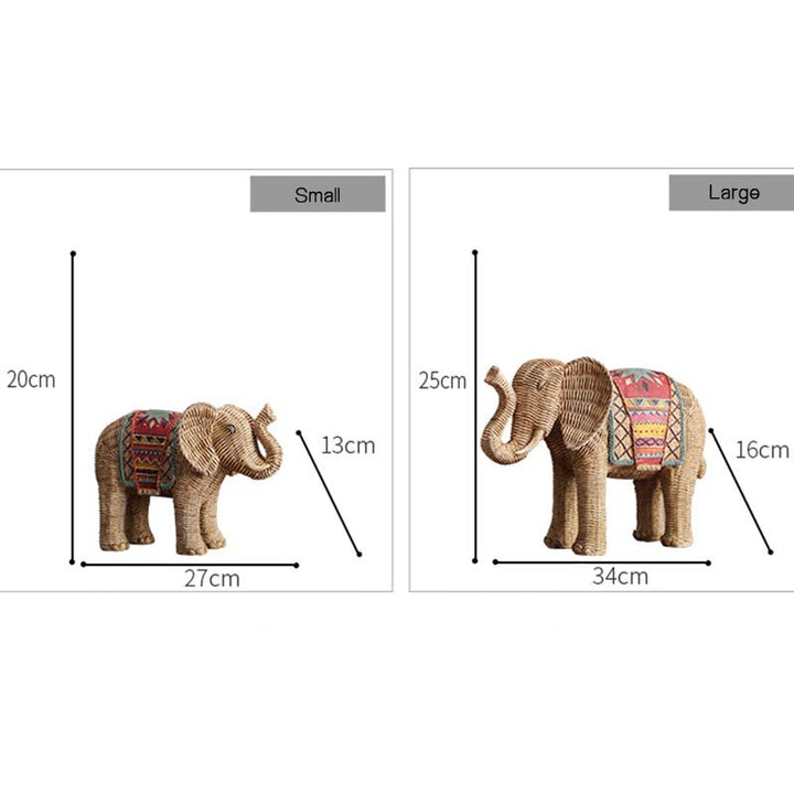 Elephant Resin Wisdom Wealth Home Decoration - image 16