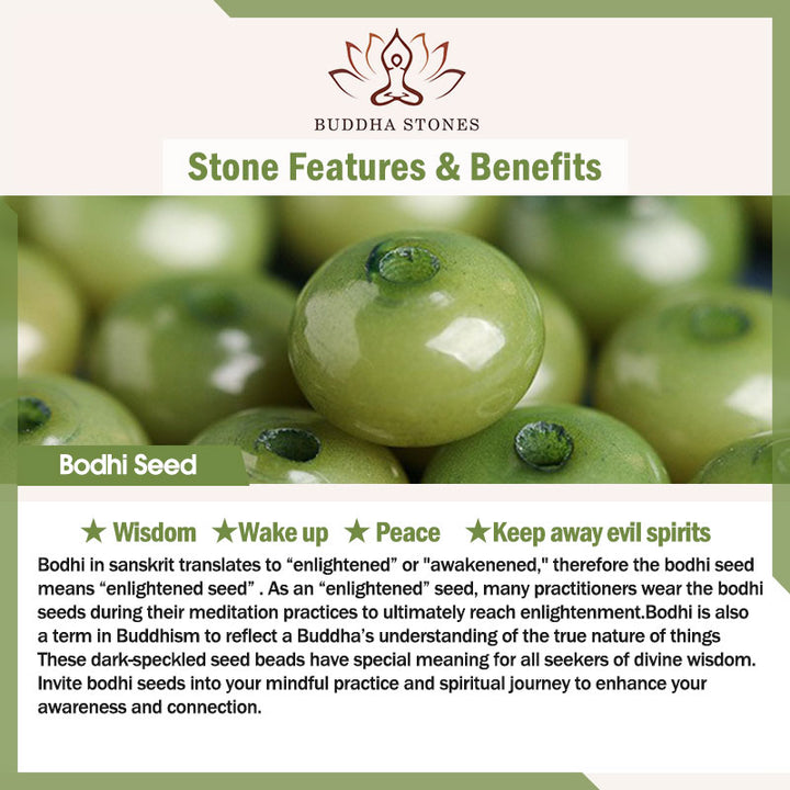 Buddha Stones Cyan Bodhi Seed Success Bracelet - image 2