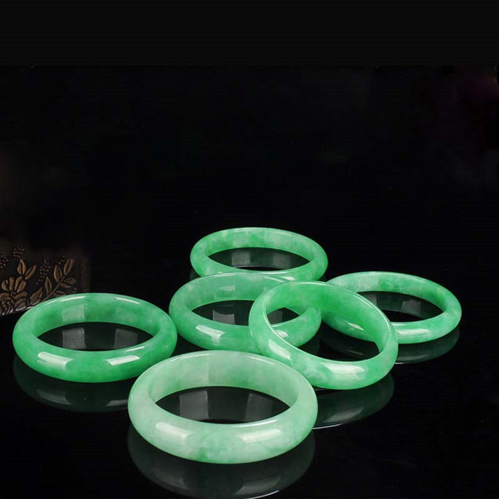 Buddha Stones Quartzite Jade Healing Abundance Protection Bracelet Bangle - image 11