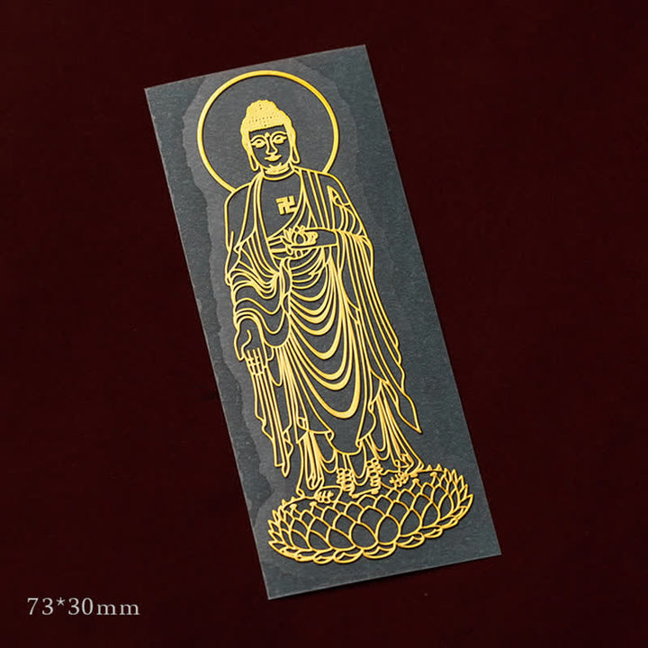 12 Chinese Zodiac Blessing Wealth Fortune Phone Sticker - Dog/Pig-Amitabha Buddha - Small - image 18