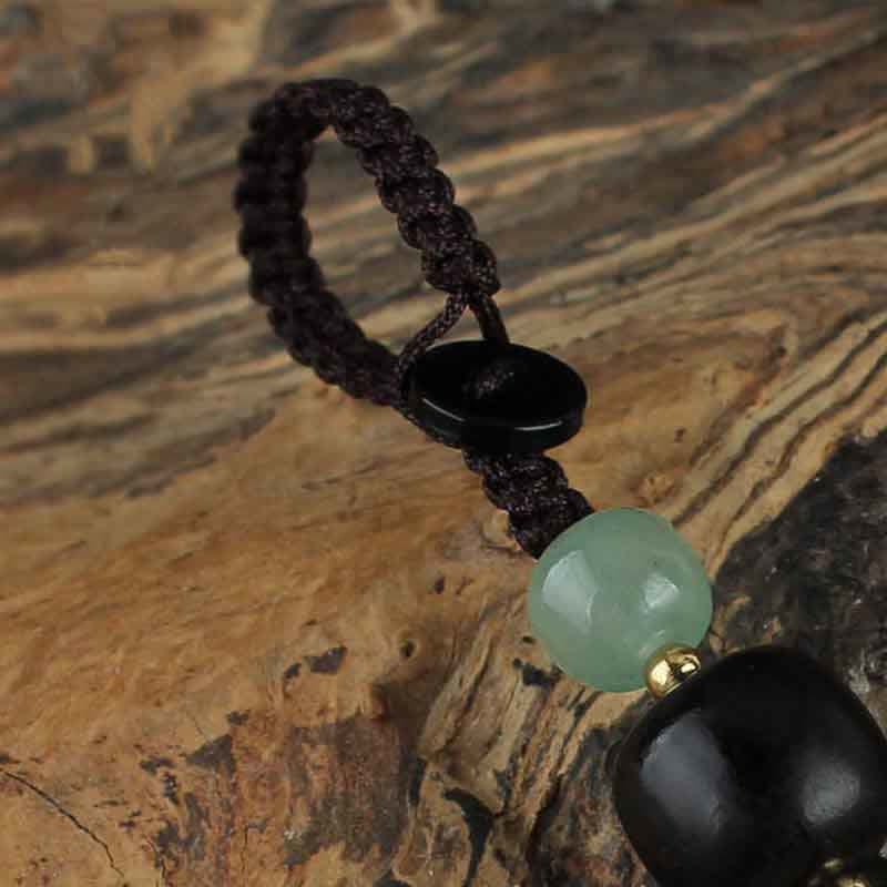 Buddha Stones PiXiu Jade Peace Buckle Abundance Wealth Key Chain - image 10