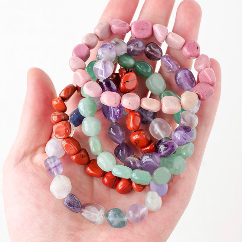 Natural Irregular Shape Crystal Stone Spiritual Awareness Bracelet - image 4