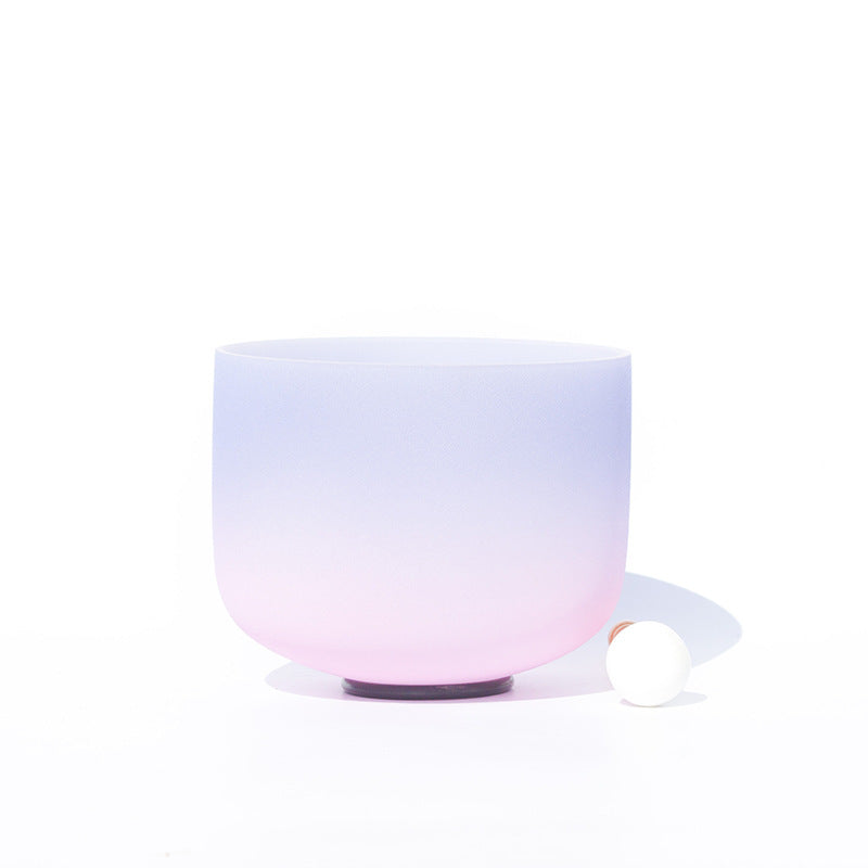Tibetan Crystal Sound Bowl Candy Color Handcrafted for Yoga and Mindfulness Meditation Singing Bowl - 8 IN (20.3CM) Lavender - image 0