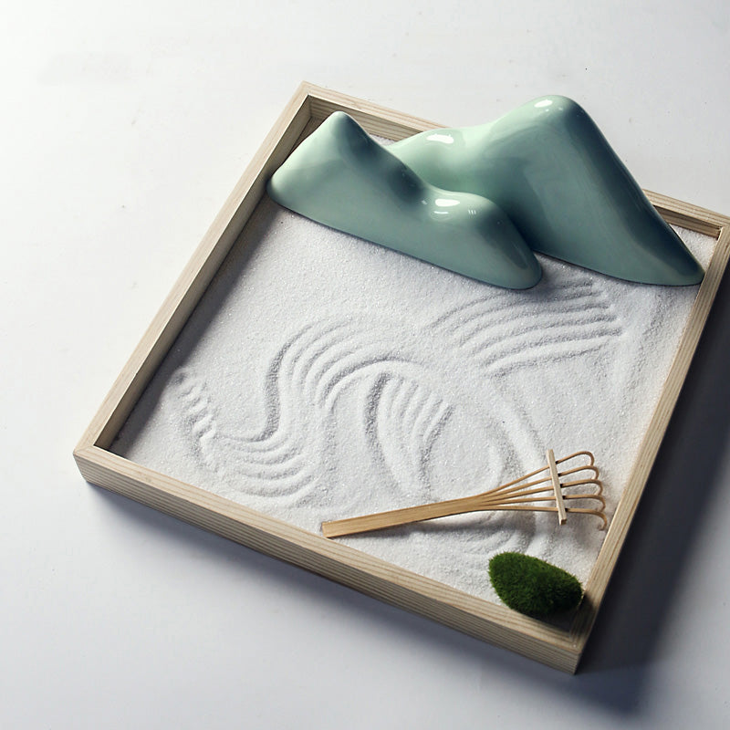 Buddha Stones Rocks Landscape Meditation Enlightenment Zen Garden Decoration - Green - One Grass - image 17