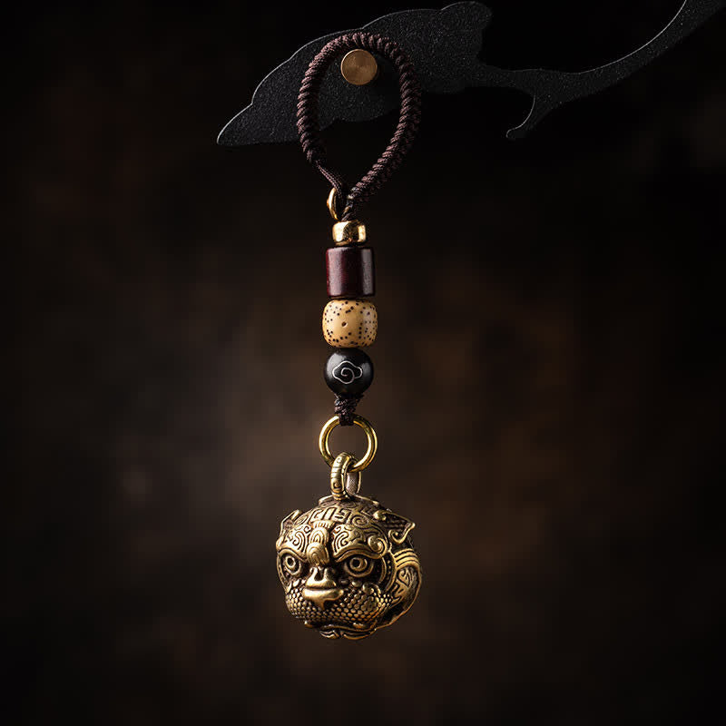Buddha Stones PiXiu Wealth Copper Key Chain - PiXiu String - image 0