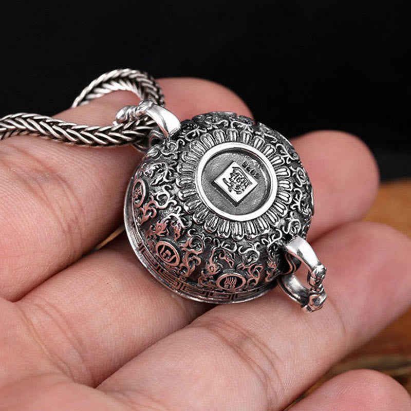Buddha Stones Treasure Bowl Copper Coin Ingots Wealth Necklace Pendant - image 4