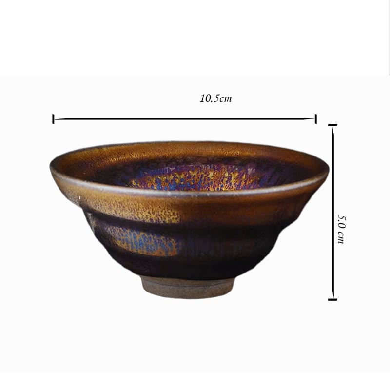Buddha Stones Chinese Jianzhan Colorful Milky Way Glaze Ceramic Teacup Tenmoku Kung Fu Tea Cup - image 10