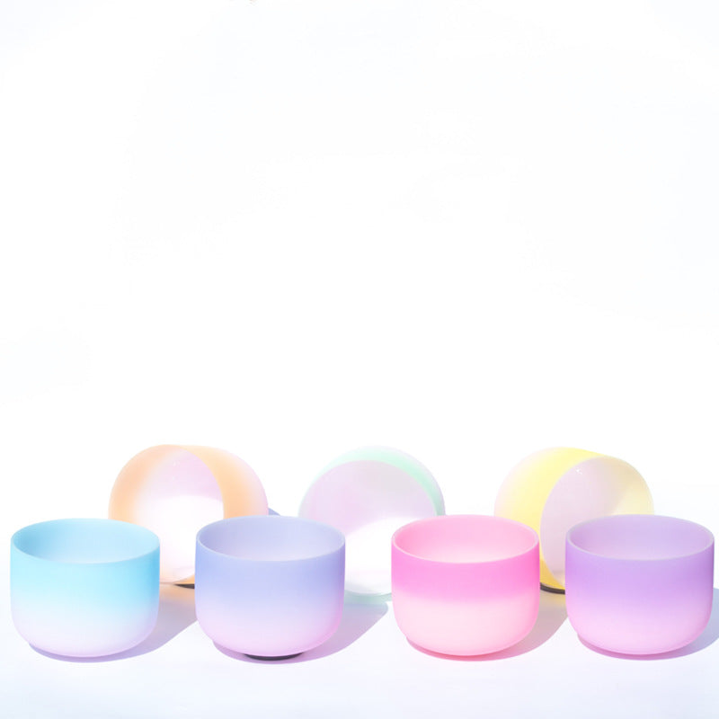 Tibetan Crystal Sound Bowl Candy Color Handcrafted for Yoga and Mindfulness Meditation Singing Bowl - image 1