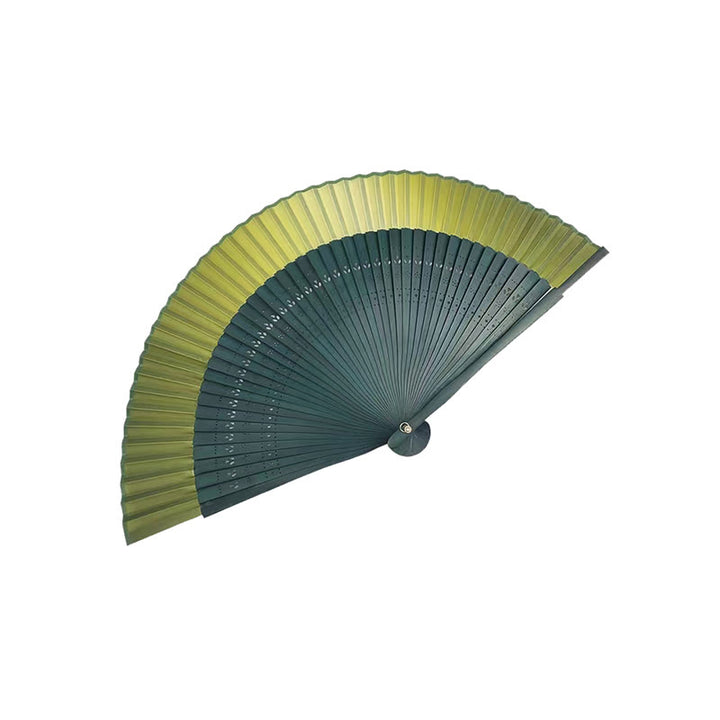 Buddha Stones Gradient Handheld Bamboo Folding Fan - image 9