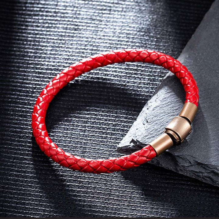 Buddha Stones Vintage Leather Rope Luck Braid String Bracelet - image 12