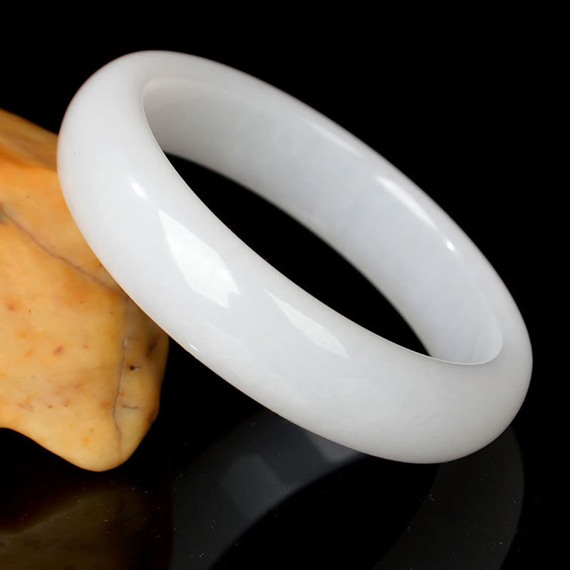 Buddha Stones Natural Golden Silk Jade Wealth Luck Bracelet Bangle - image 13