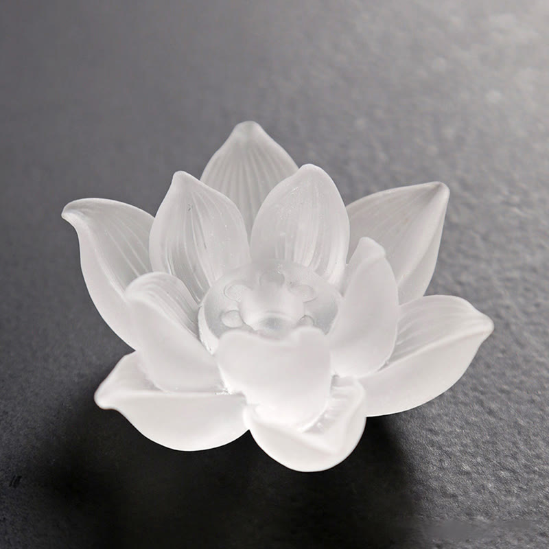 Buddha Stones Mini Lotus Liuli Crystal Healing Meditation Stick Incense Burner - image 3