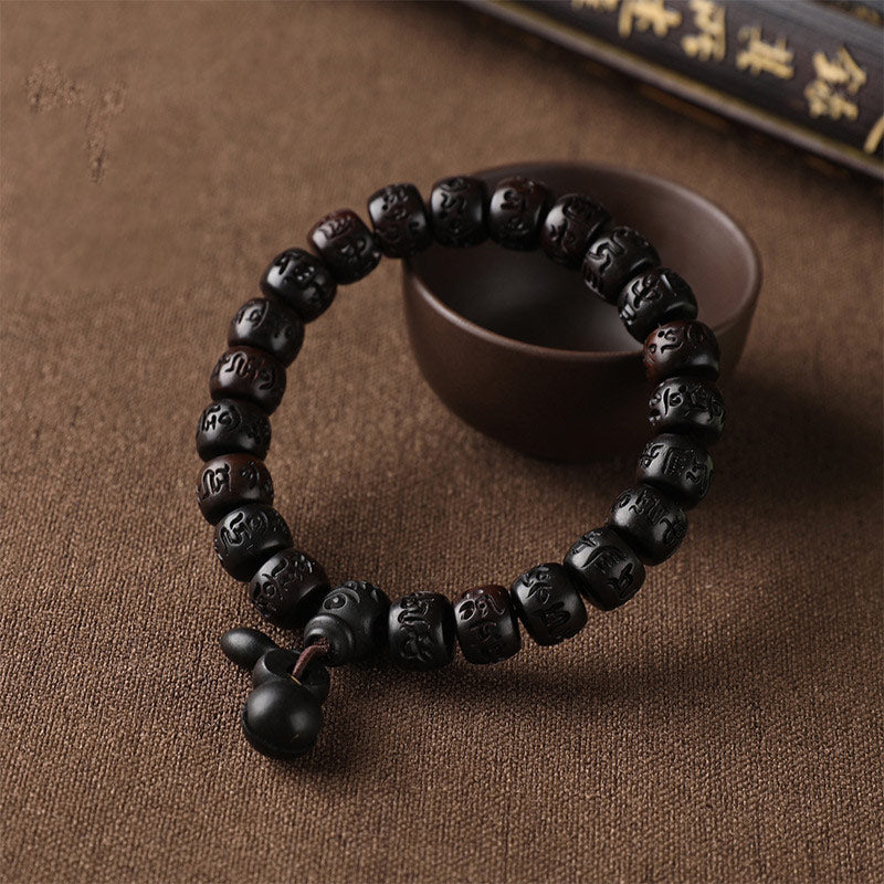 Buddha Stones Tibetan Lightning Strike Wood Protection Bracelet - image 2