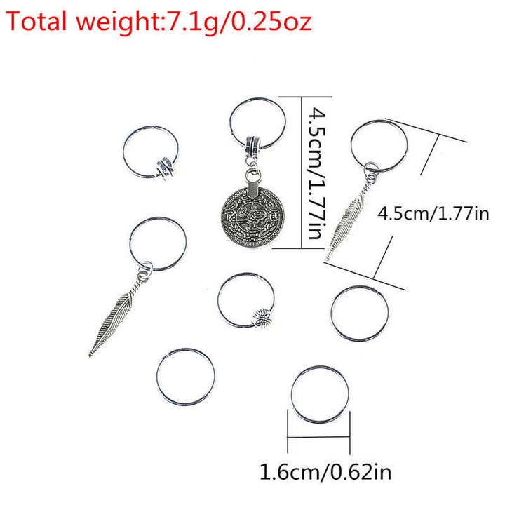Buddha Stones Antique Leaf Coins Beads Barrette Hair Pins Decoration - image 6