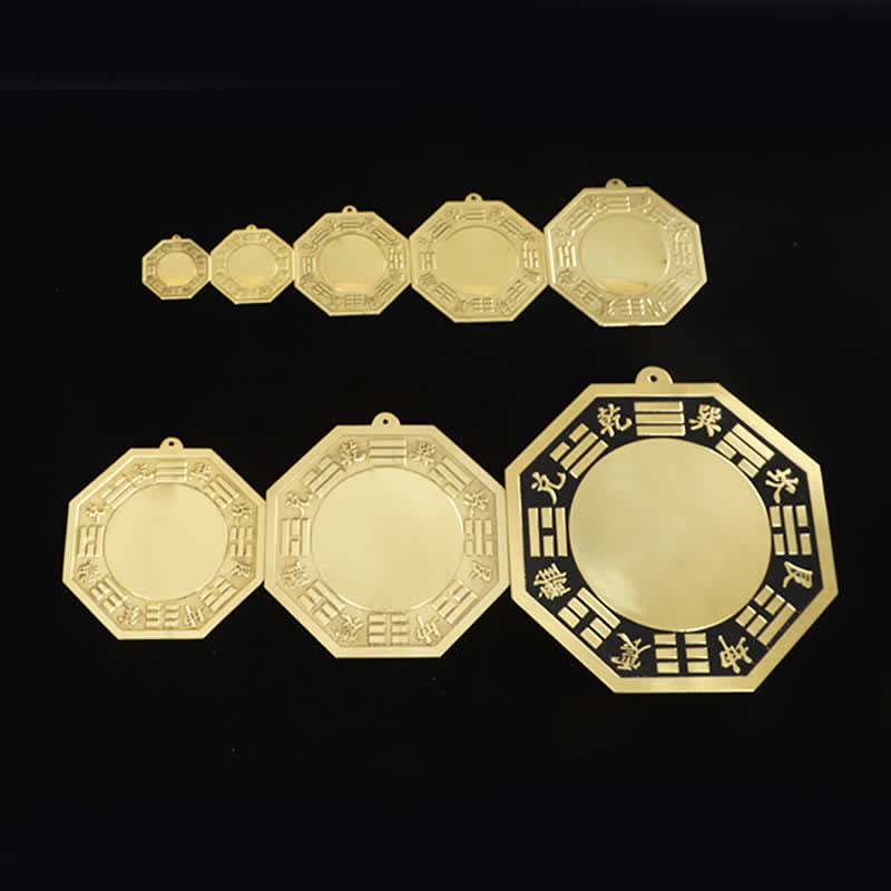 Buddha Stones Feng Shui Bagua Map Copper Balance Energy Map - image 3