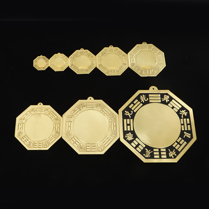 Buddha Stones Feng Shui Bagua Map Copper Balance Energy Map - image 3