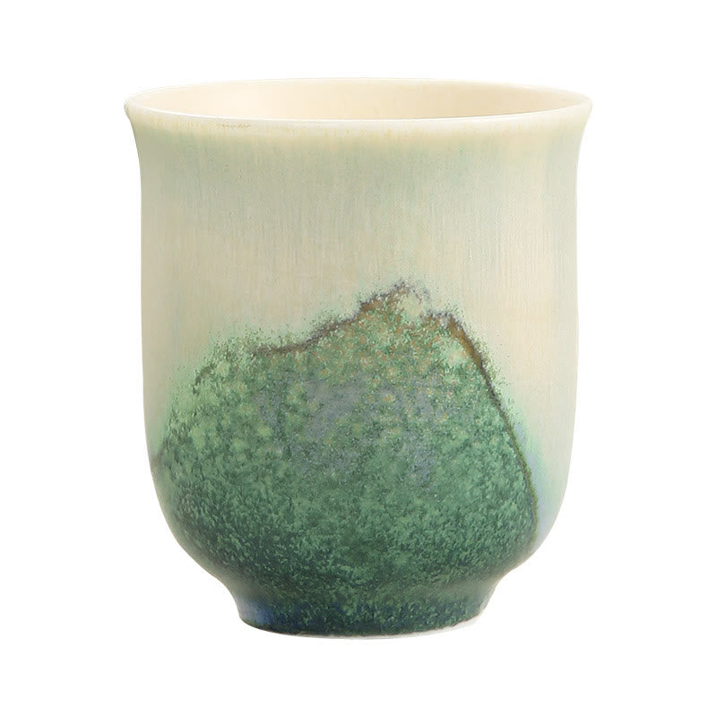 Buddha Stones Creative Green Ceramic Teacup Kung Fu Tea Cups - image 8