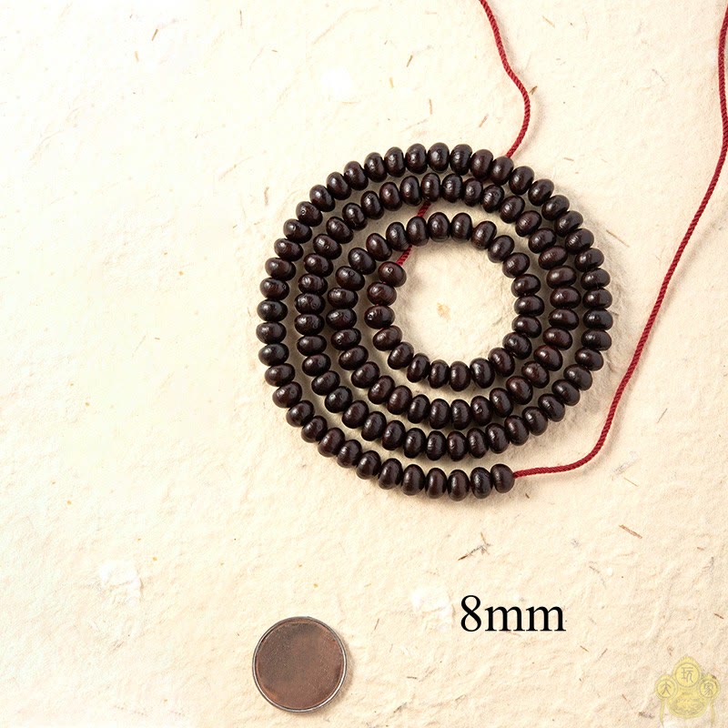 Buddha Stones Natural Tibet 108 Mala Beads Purple Bodhi Seed Wealth Bracelet - image 8