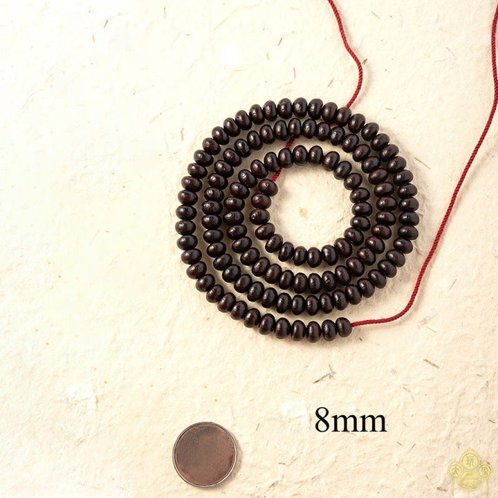 Buddha Stones Natural Tibet 108 Mala Beads Purple Bodhi Seed Wealth Bracelet - image 8