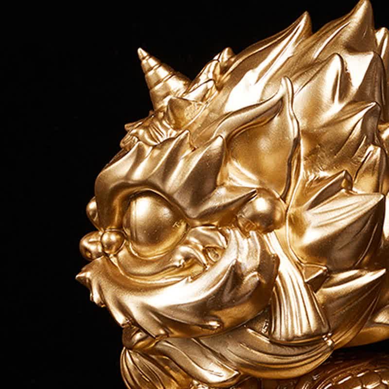 Buddha Stones Lion Statue Strength Resin Home Office Decoration - image 8