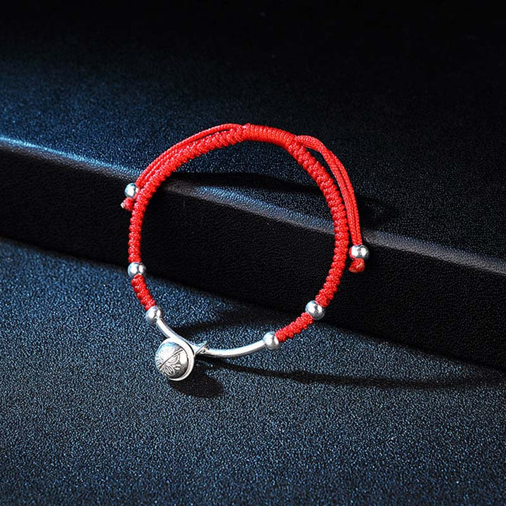 Buddha Stones FengShui Lucky Red String Bell Bracelet - image 2