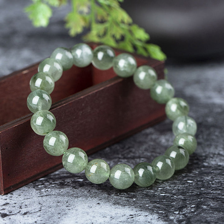 Buddha Stones Natural Green Crystal Blessing Wealth Bracelet - image 2