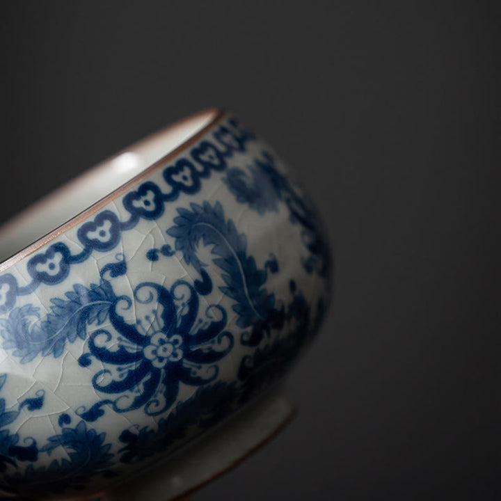 Buddha Stones Mountain Landscape Lotus Orchid Pavilion Gathering Ceramic Teacup Kung Fu Tea Cup - image 8